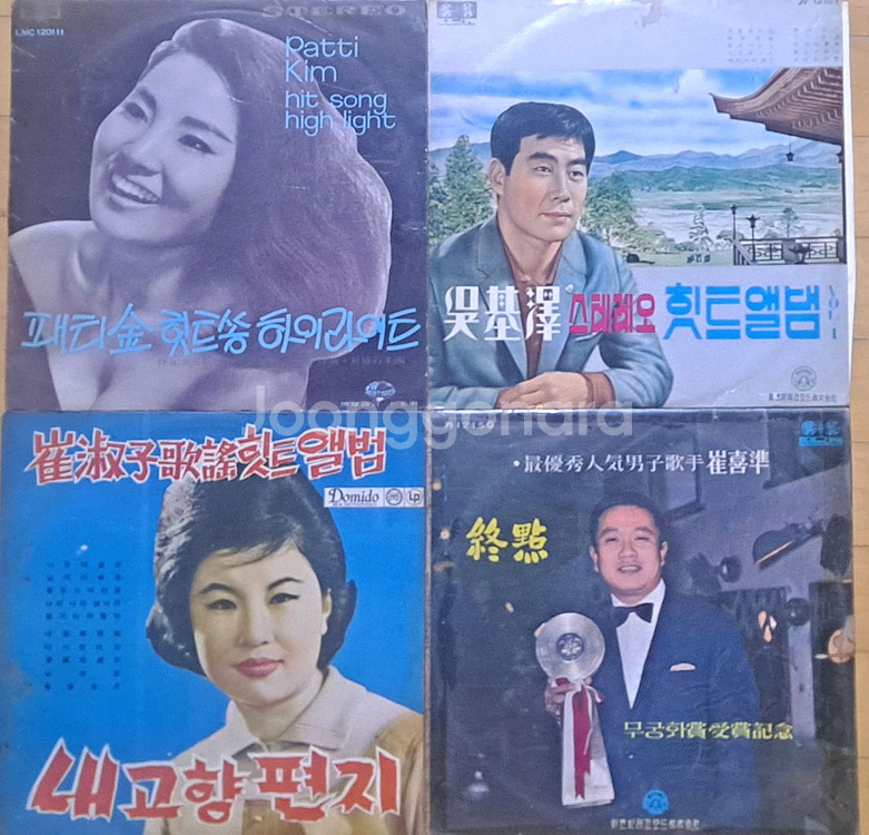 전축판 올드가요 4LP--0