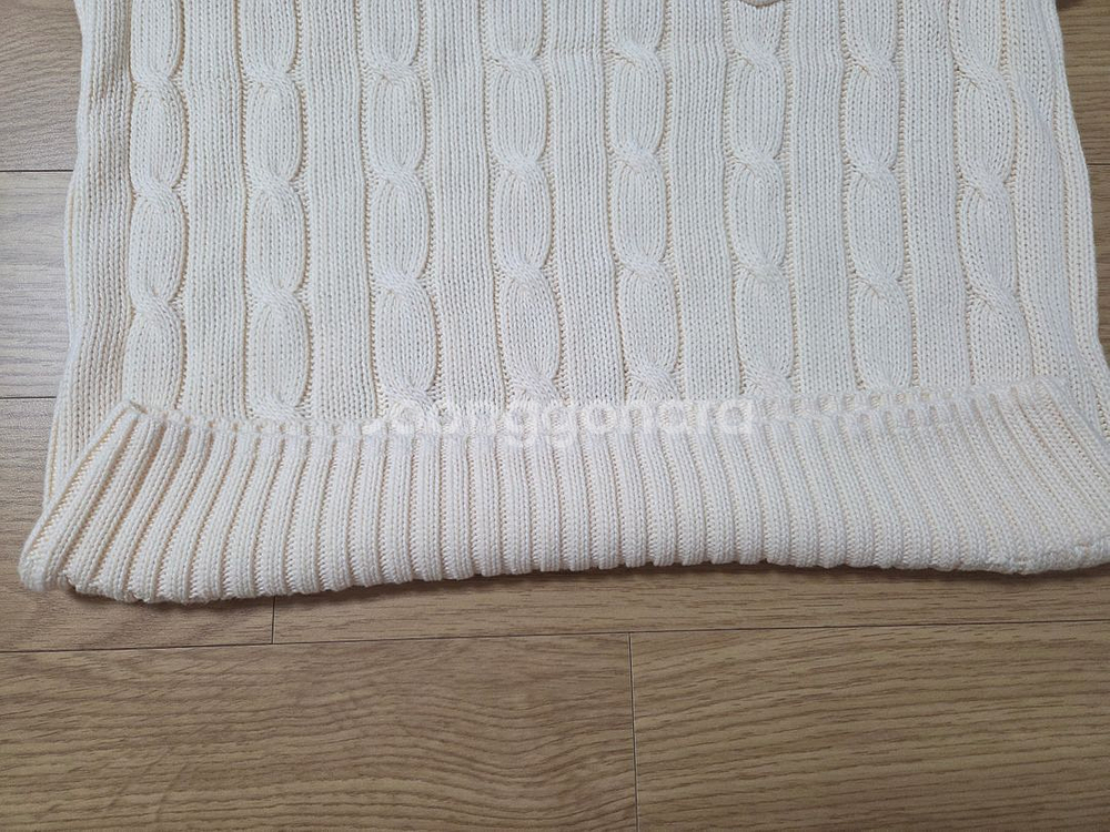 폴로 반팔 자수 니트 M--9