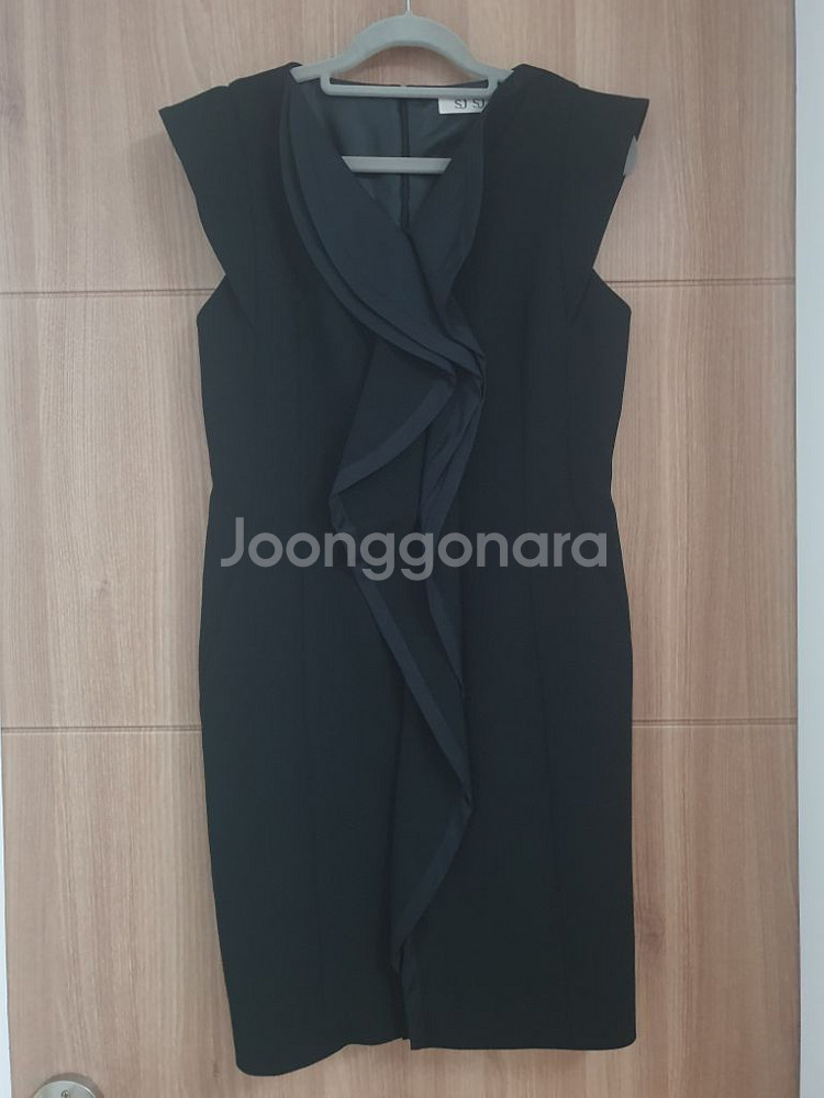 한섬 SJSJ 러플 원피스(55) 하객룩 오피스룩--3