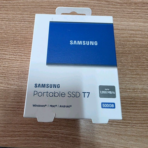 삼성 SSD T7 500GB 미개봉 새상품
