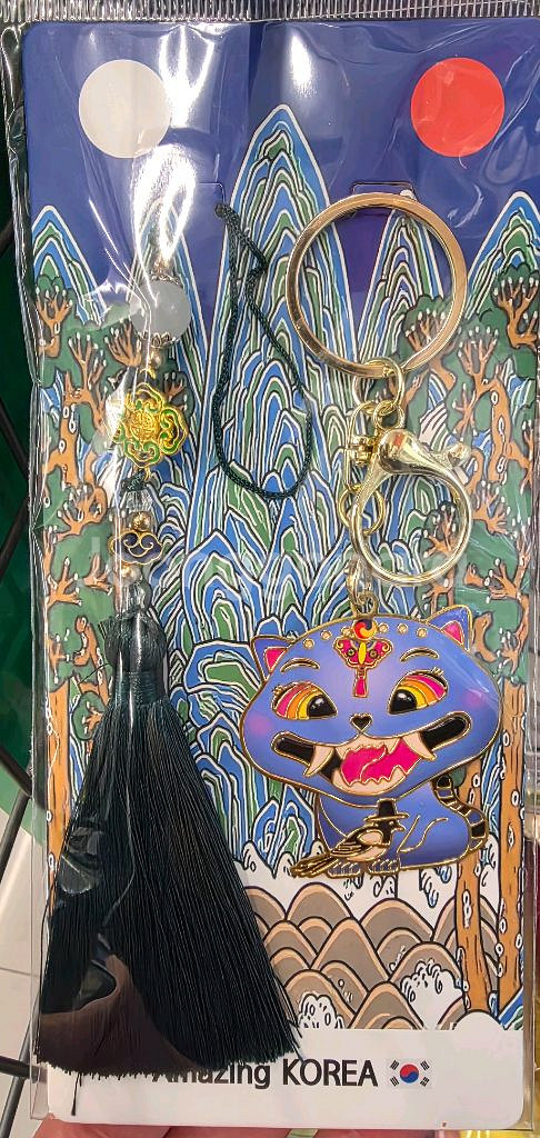 경주 케데헌 호랑이 까치 뱃지, 열쇠고리--1