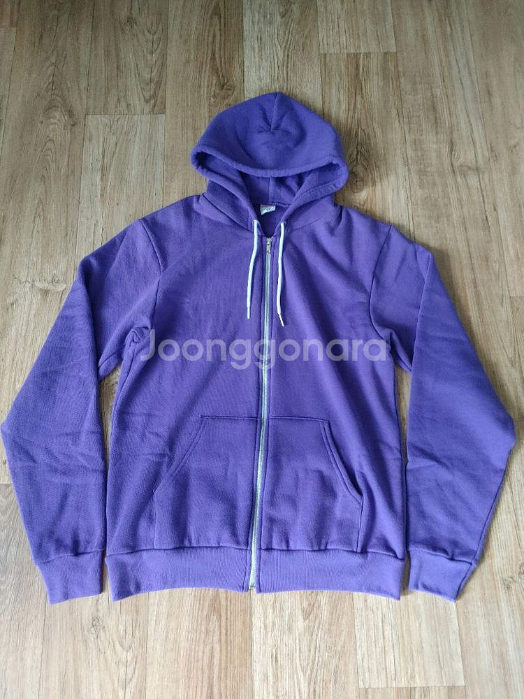 아메리칸 어패럴 후드집업 유니섹스 M Purple--0