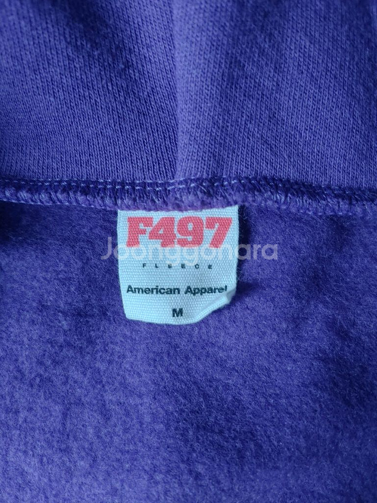 아메리칸 어패럴 후드집업 유니섹스 M Purple--2