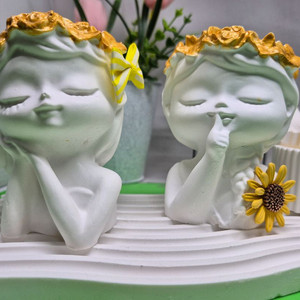 소녀2종 석고방향제 용기세트