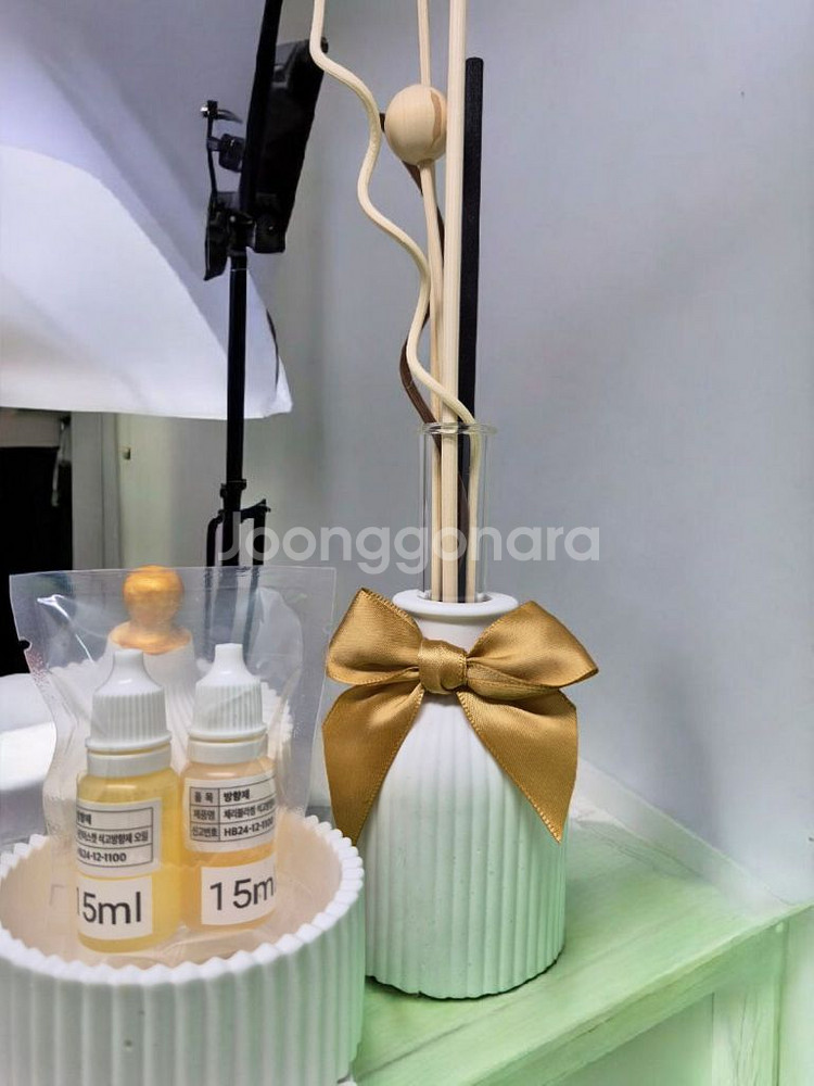 소녀2종 석고방향제 용기세트--3