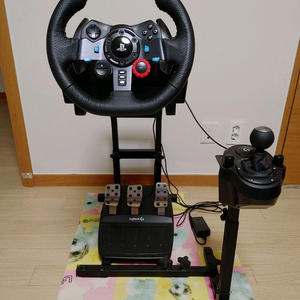 로지텍 G29 레이싱 휠 + 쉬프터 + 거치대 세트