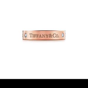 티파니 밴드링 3p 다이아 로즈골드 18k 반지