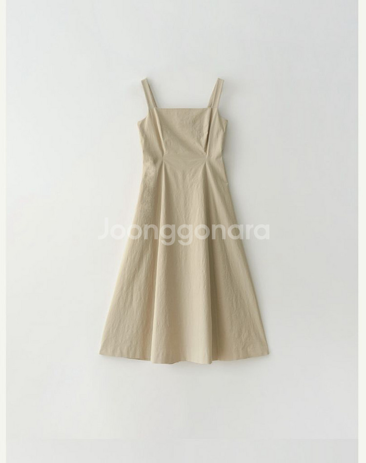 시에 sie 제인 스퀘어 슬리브리스 드레스 로우베이지--0