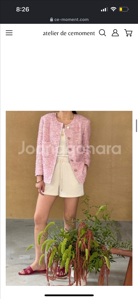 쎄모먼 Louise tweed jacket--4