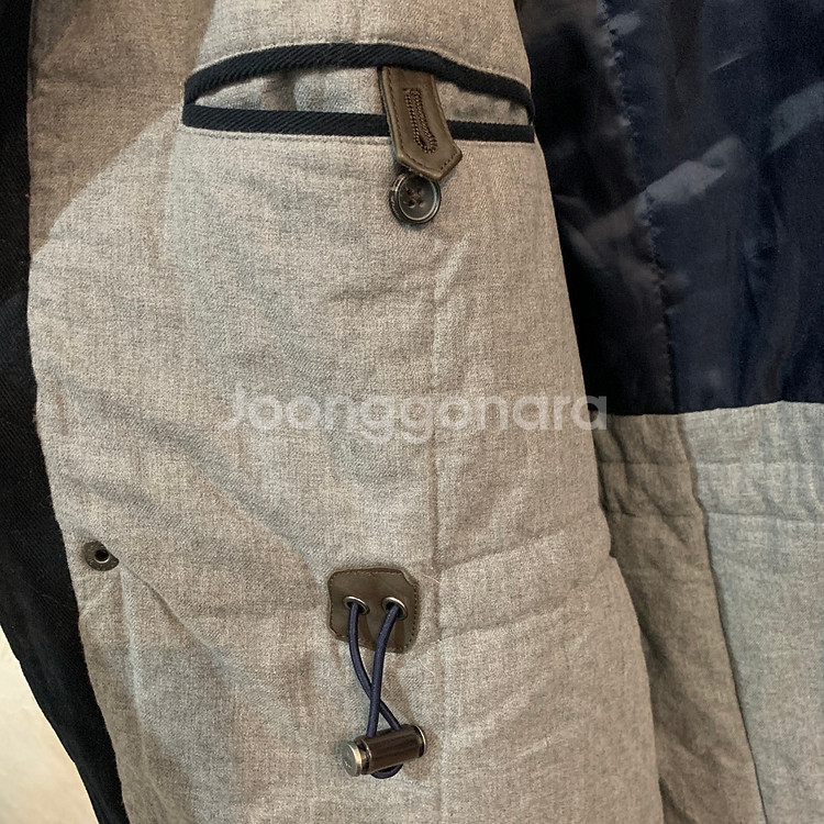 M 브룩스브라더스 후드 누빔 패딩 코트--3