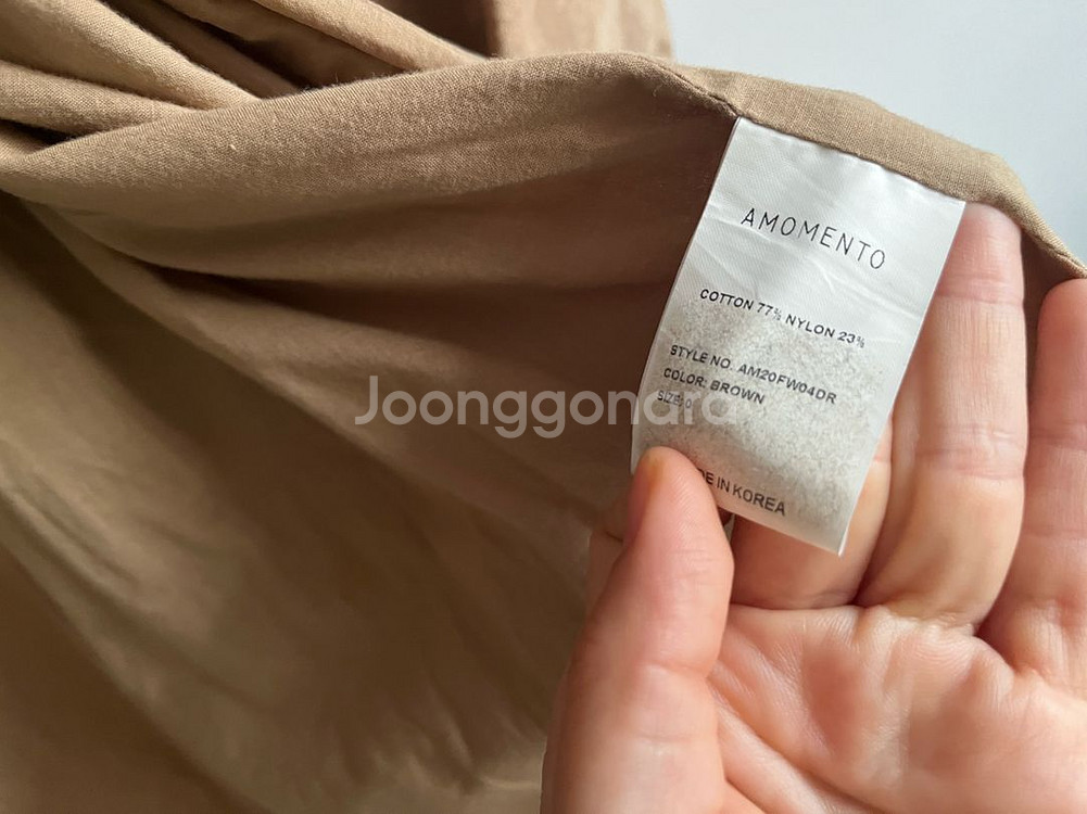 amomento double coat 아모멘토트렌치--6