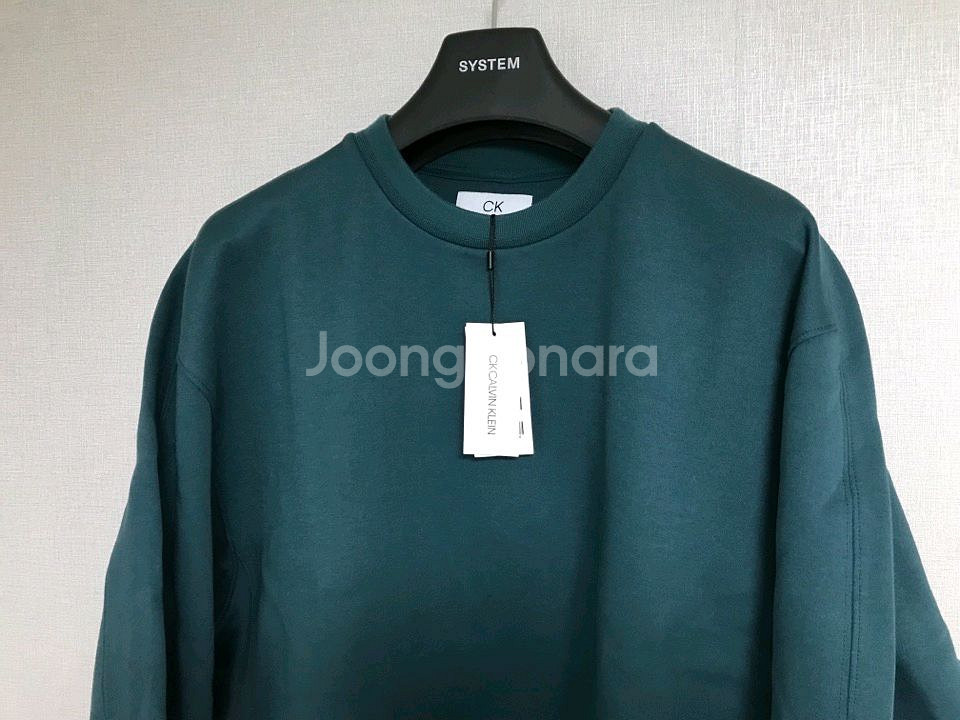 (새상품) CK 캘빈 클라인 한섬 타임 터콰이즈 맨투맨--1