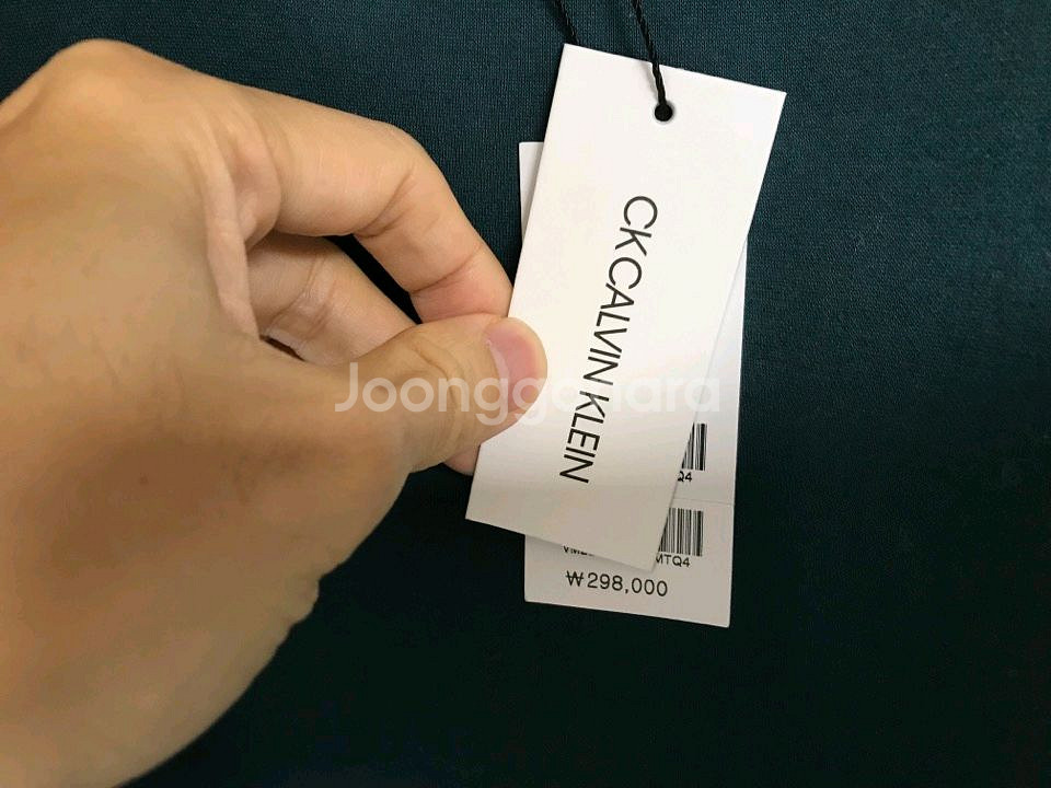 (새상품) CK 캘빈 클라인 한섬 타임 터콰이즈 맨투맨--3