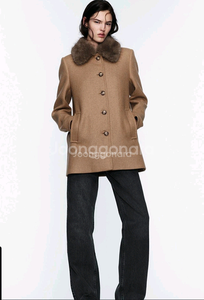 (1회 착용)자라 울 블렌드 코트 L사이즈--0