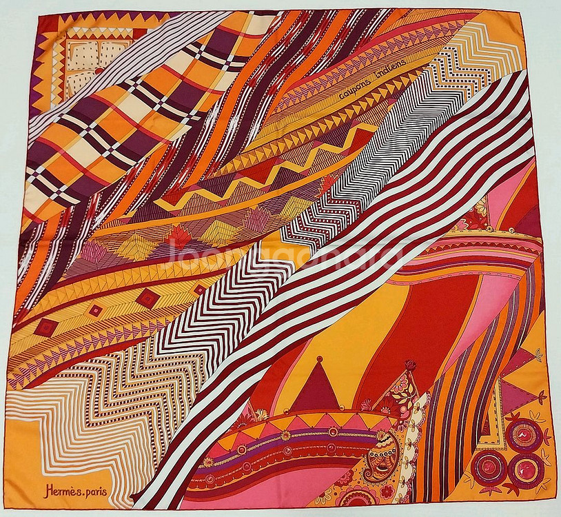 에르메스 오렌지톤 까레 90--1