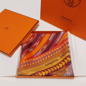 에르메스 오렌지톤 까레 90