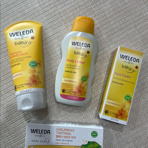 벨레다 카렌듈라 베이비 크림 바디로션 샴푸 워시 치약