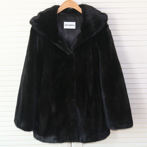 칼라거펠트 후드밍크코트