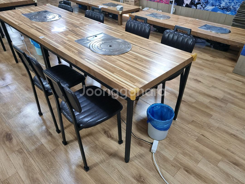 4인 고기집식당 부르스타 테이블 의자세트--6