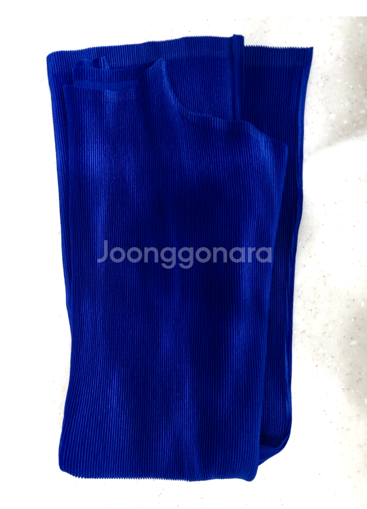 플리츠 플리즈 미스트 블루 3사이즈--0