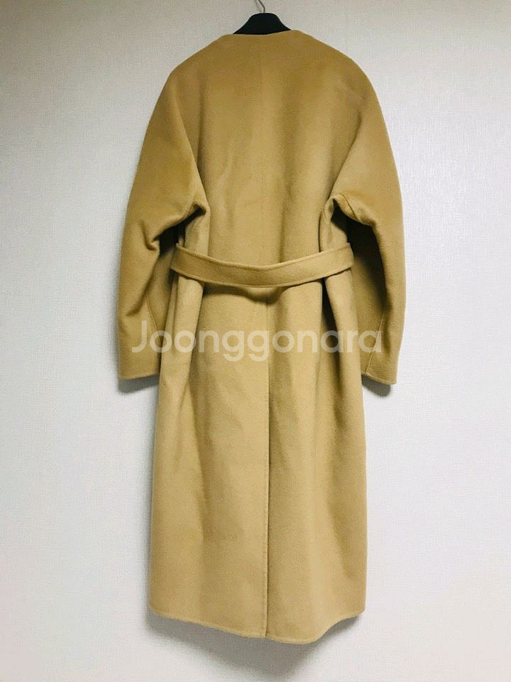 (새상품) SJSJ 한섬 캐시미어 블렌디드 로브코트--2