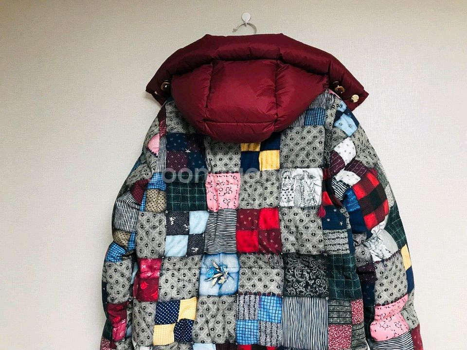 (새상품) 타미 컬렉션 장원영 타탄체크 다운 파카 패딩--0