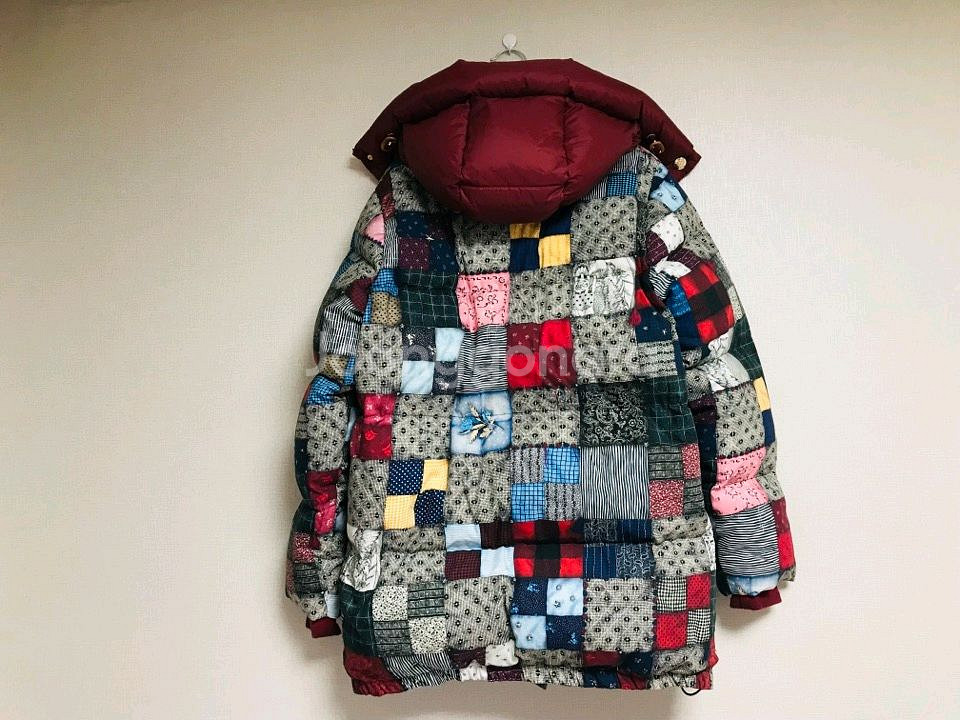 (새상품) 타미 컬렉션 장원영 타탄체크 다운 파카 패딩--2