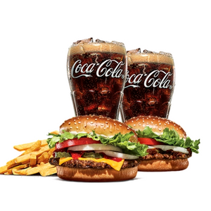 버거킹 치즈와퍼주니어+불고기와퍼주니어+프렌치프라이+콜라