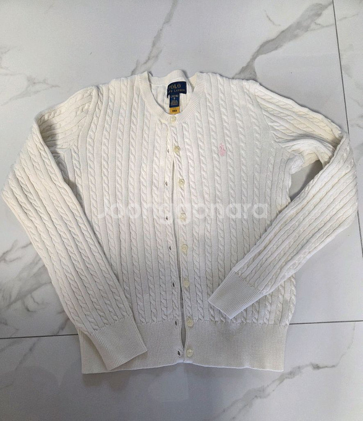 폴로 랄프로렌 걸즈 라지 L 케이블 여아 가디건--0