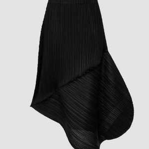 플리츠플리즈 스커트 피넛 스커트 블랙 F사이즈