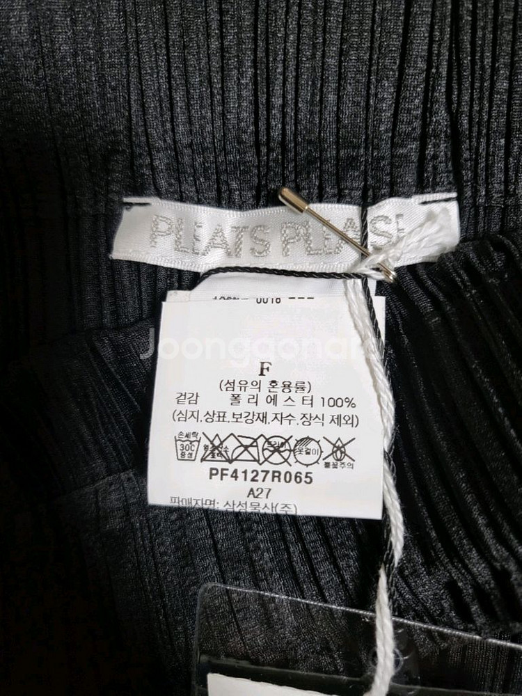 플리츠플리즈 스커트 피넛 스커트 블랙 F사이즈--3