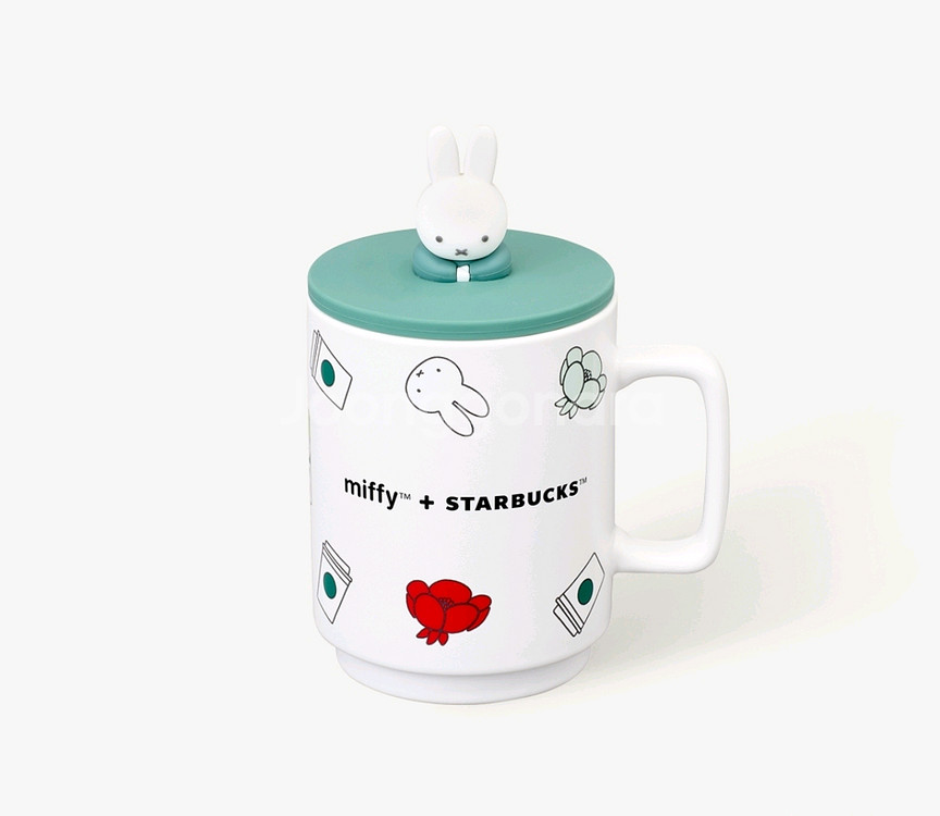 [택포] 스타벅스 포에버 미피 피규어 머그 355ml--0