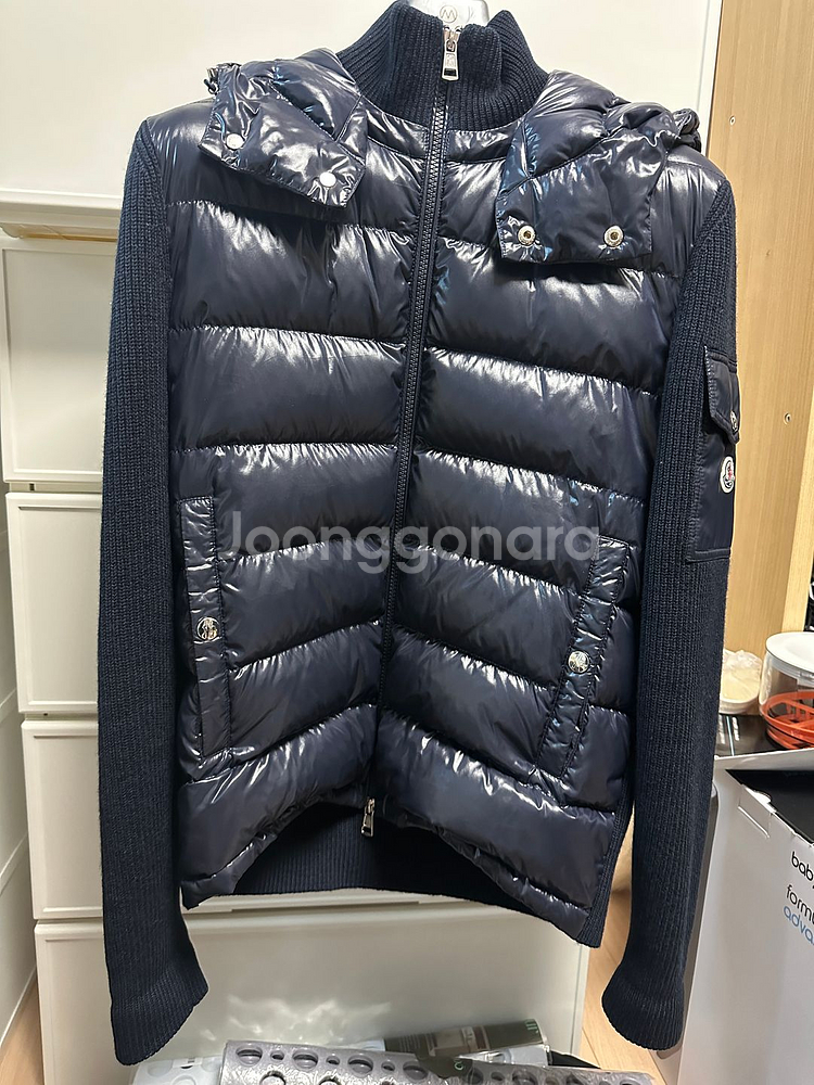 몽클레어 니트 패딩(후드)--0