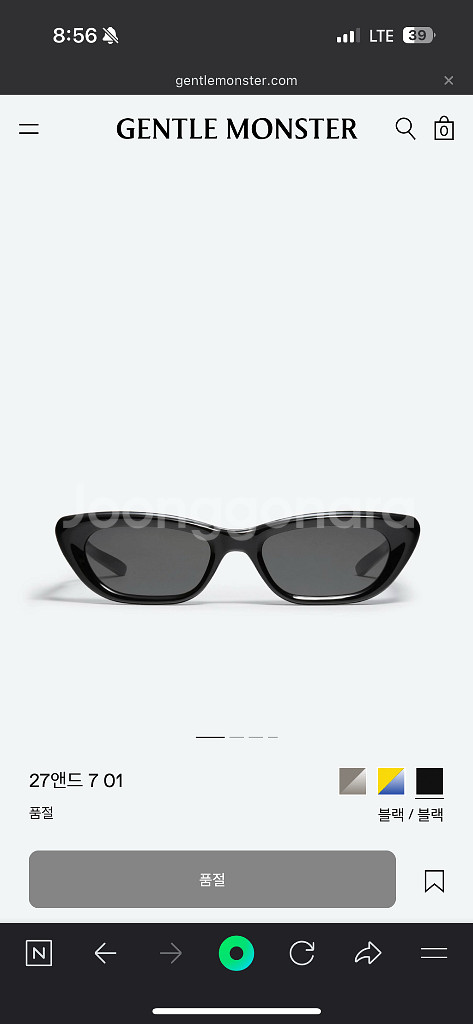 젠틀몬스터 BOLD 27and7 선글라스--1