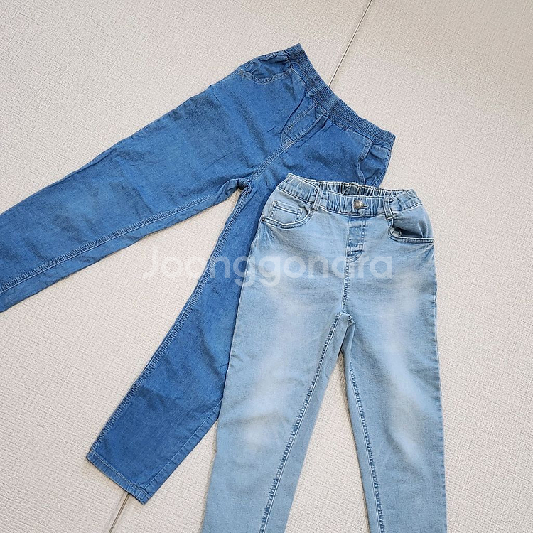 인디고 뱅크키즈 청바지 외 130 하의류3종--3