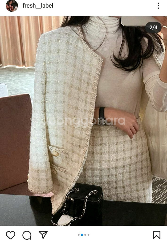 프레쉬라벨 트위드자켓--0