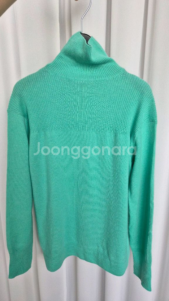 한섬 타임 캐시미어100 터틀넥 니트탑--1