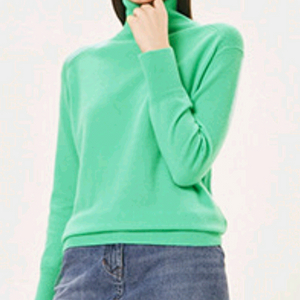 한섬 타임 캐시미어100 터틀넥 니트탑