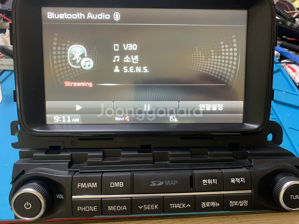 더뉴k5 AVN 순정 자출 데크 팝니다.--3