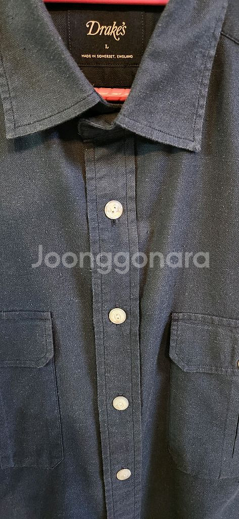 드레익스 투포켓 워크셔츠 네이비--2