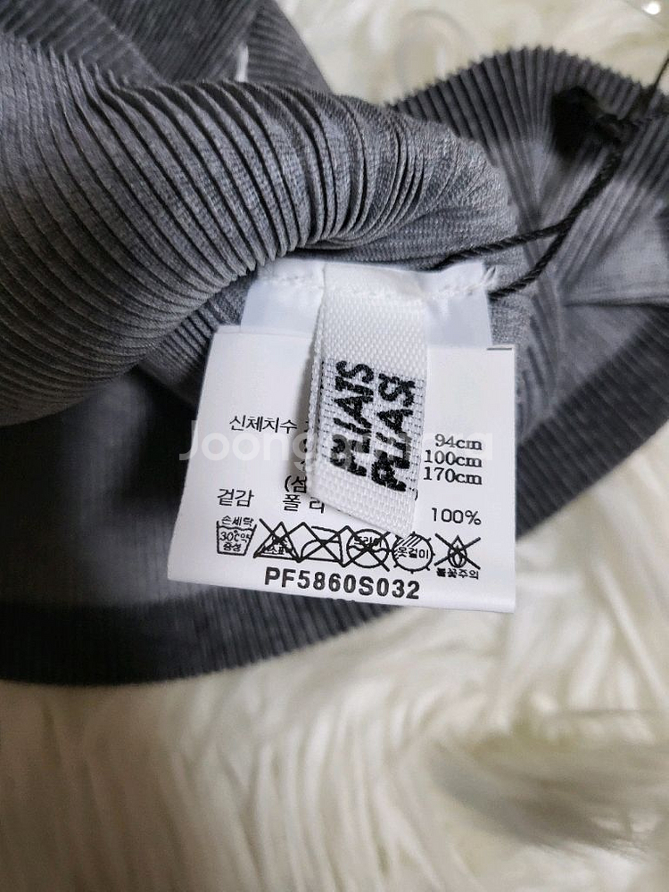 플리츠플리즈 탑 라운드넥 미스트 베이직 탑 그레이--7