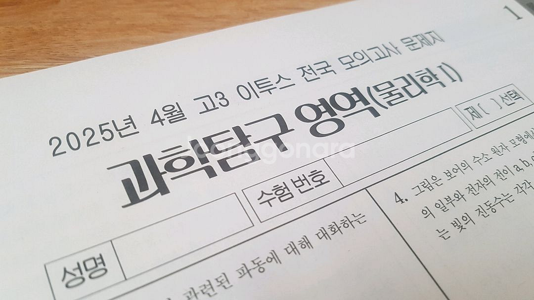 2026 수능 이투스 전국 모의고사 4월 물리학1--1