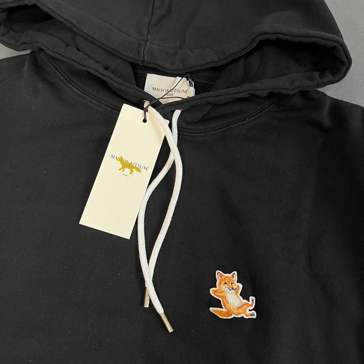 메종키츠네 칠랙스 폭스 패치 후드 블랙 XXL 2XL 이미지