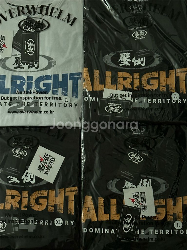 올라잇x압도 콜라보 한정판 티 압도올라잇프리덤본투윈--0