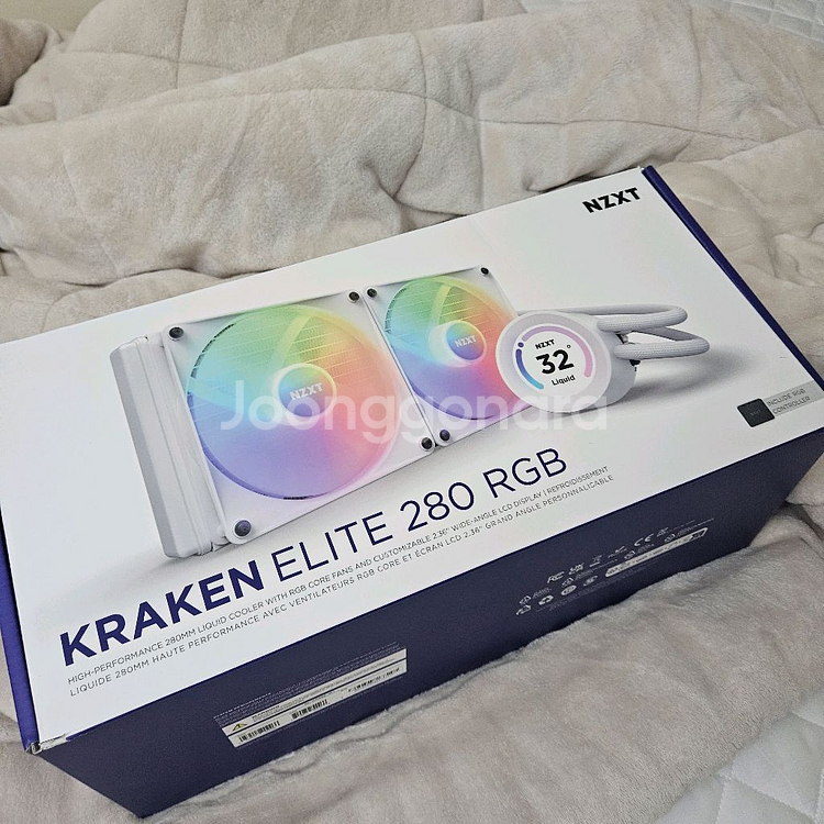 nzxt 크라켄 280 elite rgb 화이트--0