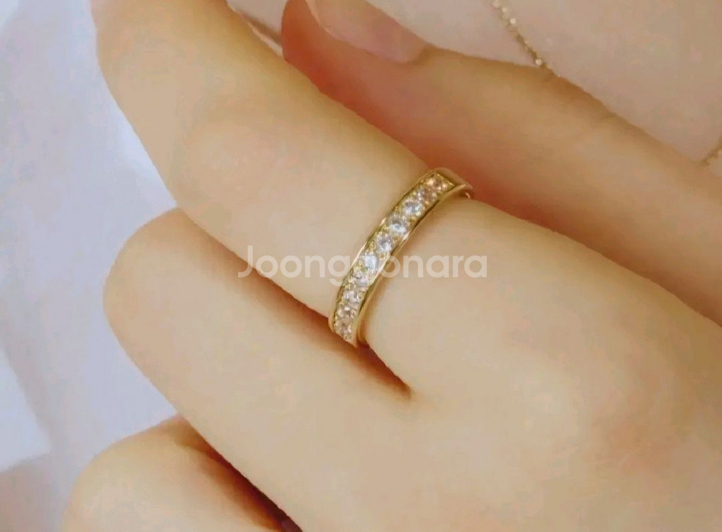 14k아몬즈 디즈니 하프세팅 반지 (12호)--1