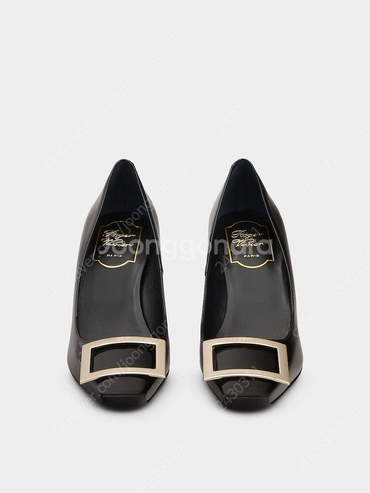 로저비비에 트럼펫 벨르 페이턴트 레더 펌프스 블랙 37--3