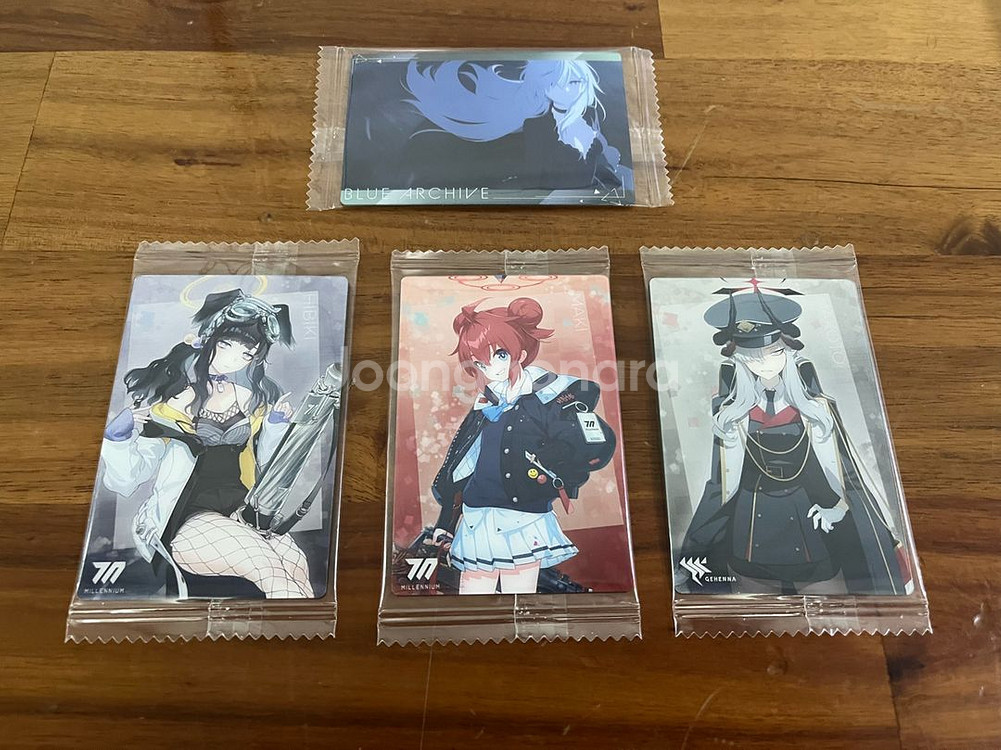 블루 아카이브 웨하스 카드 미개봉 미사용 새상품--0