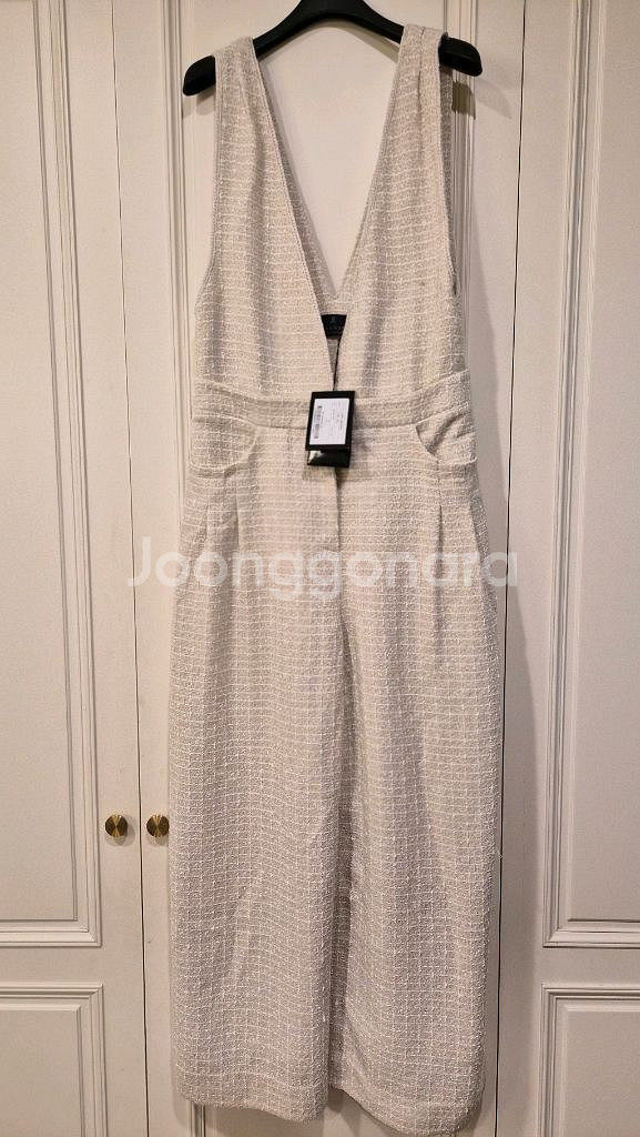 한섬 랑방 투턱 오버롤 팬츠--5