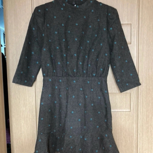 도트무늬 원피스, 연말원피스, 다홍원피스